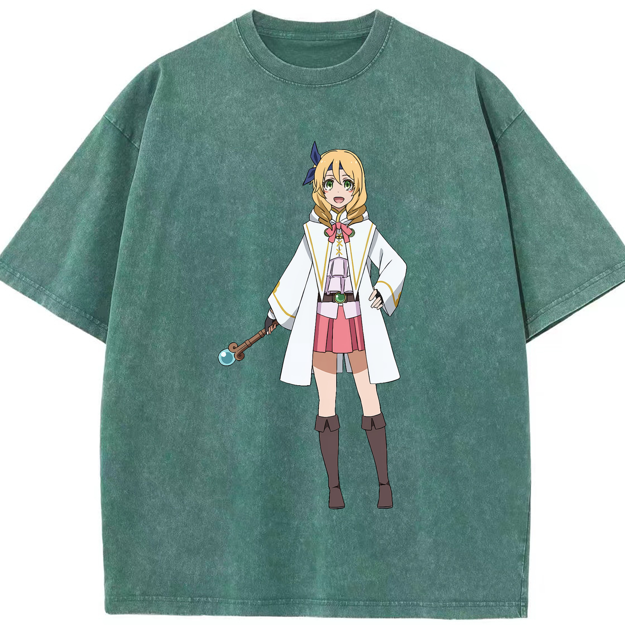 （画像用） 転スラ Regarding Reincarnated to Slime 綿100% ヴィンテージ風 半袖Tシャツ（フロントプリント）